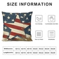 thumbnail image 5 of Shiartex Memorial Day 4th of July Patriotic Decorative Throw Pillow Cover, God Bless America Veterans Day Cushion Case, American USA Star Stripe Home of The Free Because of The Brave Decor White, 5 of 5