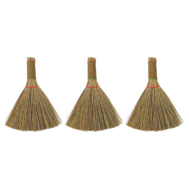 Miangastore 3pcs Desktop Broom Small Broom Short Handle Dust Brush Desktop Dust Duster for Home