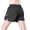 Black, variant on XFeng Men Quick Dry Athletic Shorts Elastic Waist Split‑Hem Running Workout Shorts