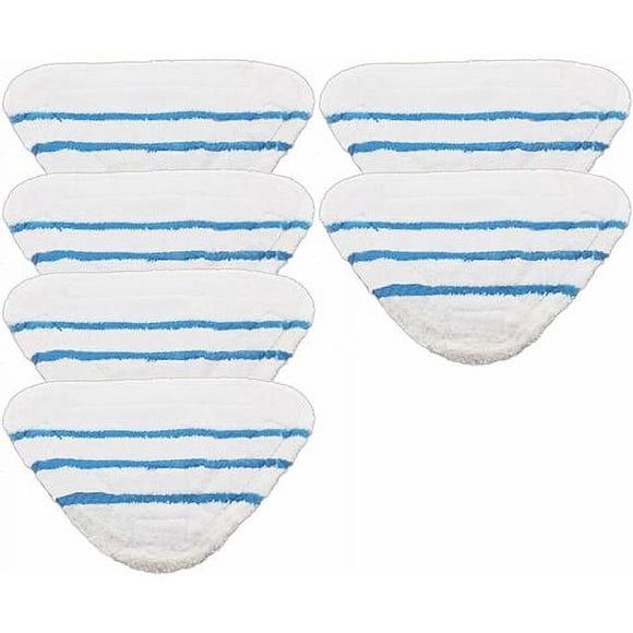 PinesC Lot de 6 Tampons Lavables pour Nettoyeurs Vapeur Beldray 5 en 1 et 9 en 1.