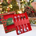 thumbnail image 1 of Kitchen Storage Organization, Christmas Spoon Set Cute Snowman Spoon Christmas Dessert Spoon Fork Gift Cutlery, Silver, 1 of 6