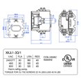 thumbnail image 3 of Contactor de motor Carrier HVAC, 24 V CA, 40 A, bobina, 2 polos, relés de repuesto compatibles con PC240A, aire acondicionado, bomba de calor, 3 of 5
