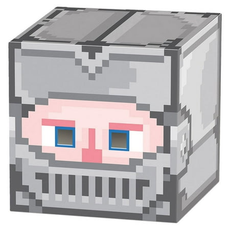 Morris Costumes New Giant Pixelated Look Knight 8-Bit Box Head One Size, Style