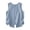 A-Blue430, variant on Womens Back Split Button Sleeveless Top Round Neck Casual Everyday Loose Fit Blouse Blue