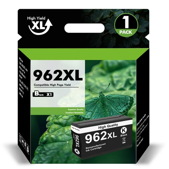 962 962XL Ink Cartridges Compatible for HP 962XL 962 1 Pack Black for OfficeJet Pro 9015 9020 9018 9025 9010 9018 9019 Printer