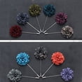 thumbnail image 3 of Ruanlalo Men’s Suit Tuxedo Flower Lapel Stick Pin Brooch Wedding Party Prom Accessory Q3, 3 of 6