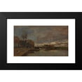 thumbnail image 2 of Tina Blau 14x10 Black Modern Framed Museum Art Print Titled - Canal Near Amsterdam (1875), 2 of 5