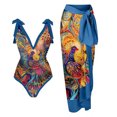 thumbnail image 2 of Traje De Baño Damas 2 piezas de traje de baño de playa para mujer con cordones y vestido para deportes acuáticos (XL azul) Tmvgtek Para Estrenar, 2 of 9