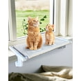 thumbnail image 3 of NRYDEPET Heavy-Duty Cat Window Sill Perch for Large Cats, Cat Window Bed with Washable Cover, Hold 120 lbs, White, 3 of 8