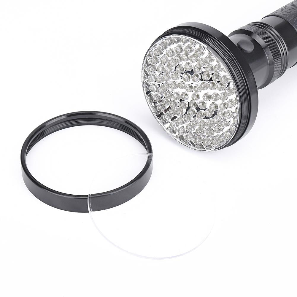 AloneFire 100LED Aluminum UV Lamp Flashlight Anti-fake Money Detector Torch 