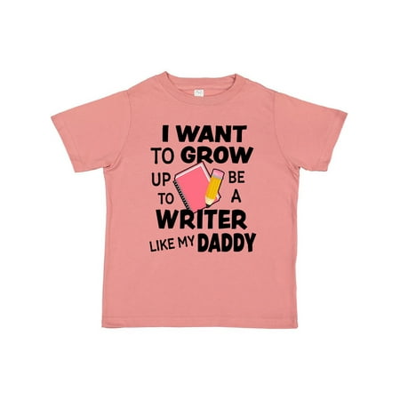 

Inktastic I Want To Grow Up To Be A Writer Like My Daddy Gift Toddler Boy or Toddler Girl T-Shirt