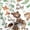 Oh Baby, variant on 23x58 Inch Cute Wrap Paper Sheet Jungle Animal Wrapping Paper Roll for Boy Girl, Cute Safari Design with Elephant Giraffe Zebra Lion Gift Wrap for Birthday, Baby Shower, Nursery Celebrations
