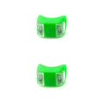 thumbnail image 1 of Toystoory Luz de bicicleta Linterna a prueba de agua Alto brillo Resistente al desgaste Lámpara de luz de flash de 2 LED para manillar Asientos Cascos Verde 2piezas Toystoory CBP007383, 1 of 6