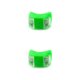 thumbnail image 3 of sweethay Luz de bicicleta, linterna, piezas de bicicleta, alto brillo, resistente al desgaste, 2 luces LED de Flash, lámpara de haz ancho para manillar, Verde 2piezas sweethay CBP007383, 3 of 6