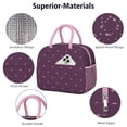 thumbnail image 4 of Reusable Polka Lnsulated Lunch Bag for Women & Men-Leakproof Water-Resistant Cooler Tote,Large Capacity(10.6x8.7x6.3in)for Work,Office,Travel,Picnic,Beach., 4 of 7
