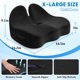 thumbnail image 2 of Cojín de asiento CushZone Memory Foam, tamaño XL, negro, 2 of 7