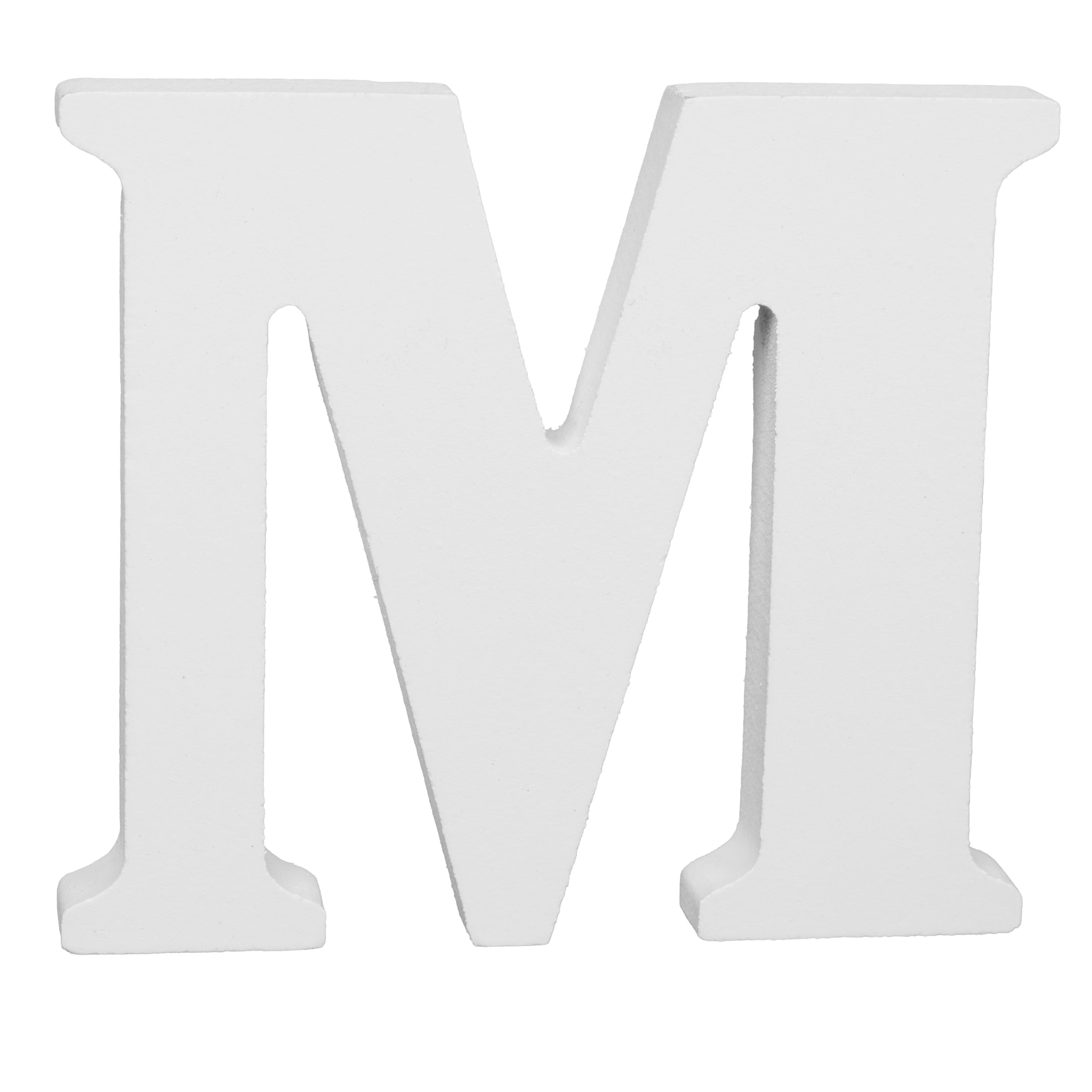 (3 pack) Cousin DIY 3" White Wood Letter M