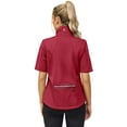 thumbnail image 2 of Little Donkey Andy Women's Short Sleeve Jacket Windproof Lightweight Vest for Golf Hiking Running Red XL, 2 of 7