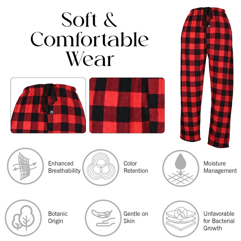 Deer Print Super Soft Pajama Shorts - Red Deer Plaid