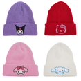 thumbnail image 2 of Gorro de punto de Hello Kitty Sanrio para mujer, gorro de lana cálido para adultos, Cinnamoroll, My melody, regalos de cumpleaños, Invierno, 2 of 4