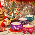 thumbnail image 4 of Set de regalo de velas aromáticas de 8 piezas, velas aromáticas de Navidad, velas de cera de soja 100% natural, velas de aromaterapia para regalos de Navidad, baño de yoga, decoración navideña, 4 of 5