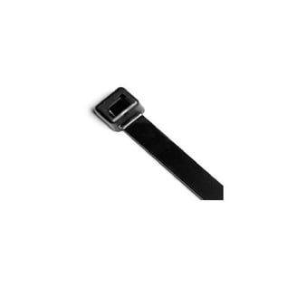 Gardner Bender 48-308UVB Mounting Cable Ties – 8-Inch, 50-lb Tensile, UV Resistant Black, 100-Pack For Outdoor Bundling