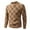 Khaki, variant on Casual Sweaters for Men Cable Knitted Sweater Classic V Neck Pullover Long Sleeve Sweater for Fall and Winter Brown 3XL