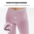 thumbnail image 2 of Legging de entrenamiento para mujer, estampado de letras, secado rápido, cintura alta, control de ab Abanopi Legging de yoga, 2 of 7
