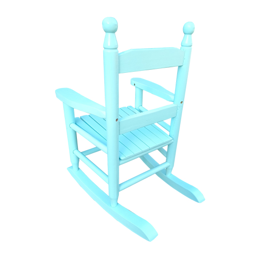 Child's Rocking Chairs, Youth/Childs/Childrens Porch Rocker Chair, Solid Wood Outdoor Kids' Rocking Chairs, Classic Wooden Seats for Boys and Girls for Living Room,Bedroom, Porches, Light Blue - image 5 of 6