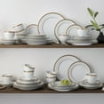 thumbnail image 3 of Noritake Charlotta Gold 60-Piece Value Dinnerware Set, Service for 12, 3 of 7