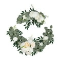 thumbnail image 1 of 2 guirnaldas de flores artificiales para arco de boda, decoración floral para ceremonia. Blanco amarillo, 1 of 9