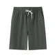 thumbnail image 2 of pstuiky Pantalones cortos para hombre, Pantalones cortos transpirables de color liso para hombre, informales, para vacaciones, con bolsillos Pantalones cortos de entrenamiento, 2 of 4