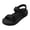 Black, variant on Beach Sandals for Women Open Toe Adjustable Straps Solid Platform Athletic Shoes Quick Drying Water Pool Casual Footwear Hot Pink Size 8.5