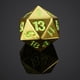 thumbnail image 3 of Conjunto de Dados Polihédricos de Metal, Superficie Brillante de 20 Troquelados con Número para RPG, Mazmorras Y Dragones, , , D & Bronce Yotijar D20 Dados poliédricos, 3 of 10