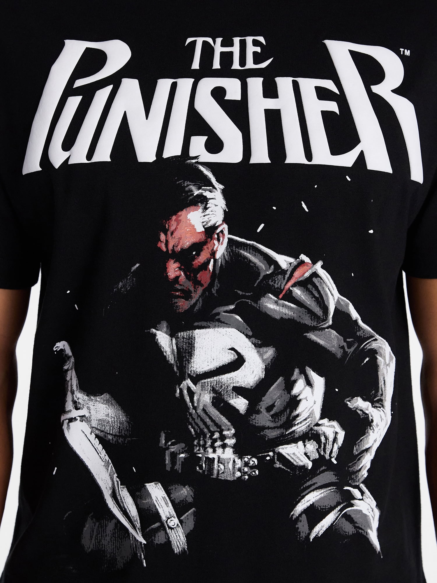 Marvel Comics Punisher Men's and Big Men's Punishing Them Back Graphic Tee, Sizes S-3XL