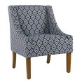 thumbnail image 1 of HomePop Chaise d'Appoint Bras Basculant, Indigo, 1 of 2
