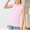 thumbnail image 2 of YunPes Girls Racerback Tank Tops Athletic Workout Sport Shirts for Running Gymnastics Dance Yoga Sleeveless Crewneck Basic Camisole, 2 of 9