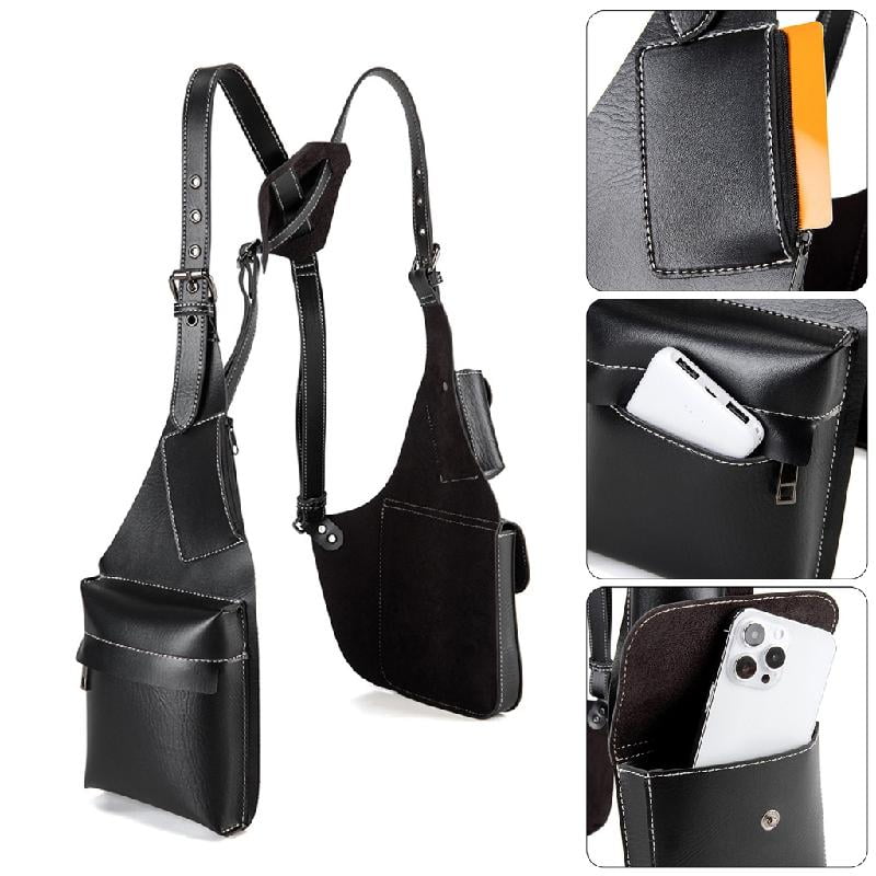 JZROCKER PU Retro Underarm Holsters Pouches with Adjustable Shoulder Strap for Film Enthusiasts and Player