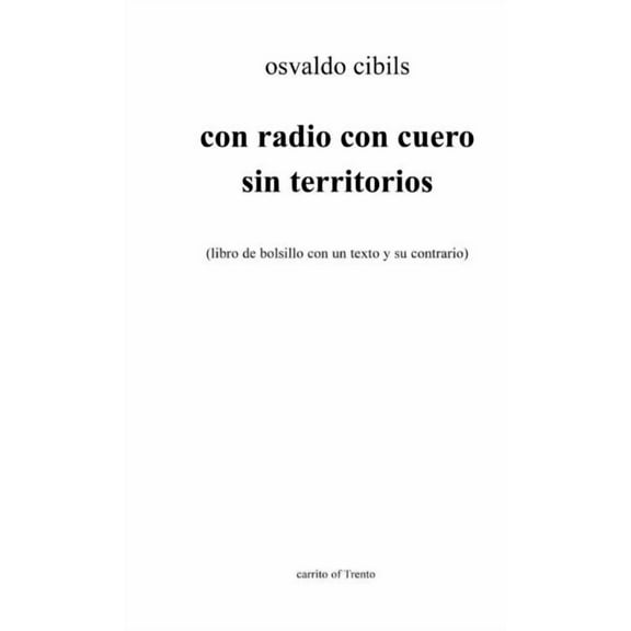 con radio con cuero sin territorios (Paperback)