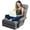 Grey, variant on Indoor Chaise Lounge Sofa, Folding Lazy Sofa Floor Chair w/ 5-Position Adjustable Backrest Lumbar Pillow, Lounger Bed with Armrests (White)