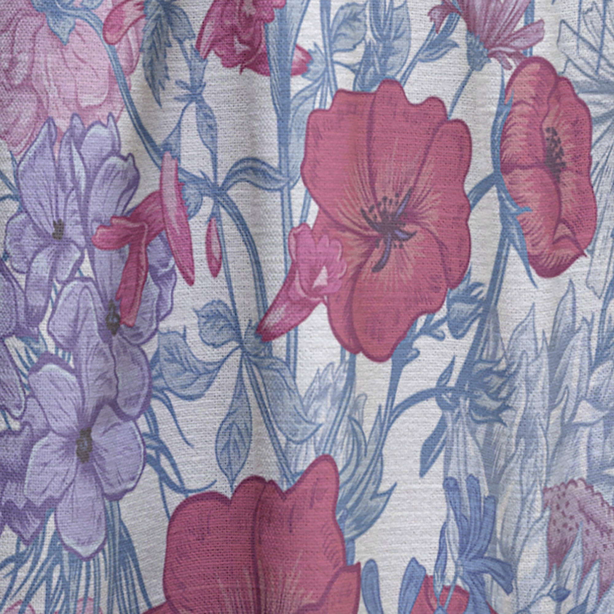 Designart 'Blossom Pink XX' Eclectic Curtain Panel