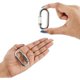 thumbnail image 3 of Juego de mosquetones de acero inoxidable con tornillo M6 (8 piezas) - Forma D ovalada de 2,3" para aventuras al aire libre y campamentos, 3 of 5