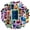 2A-35pcs, variant on 35pcs Neon Cartoon Stickers Stationery Stickers Glow Party Stickers Kids Stickers PVC Graffiti for Laptops Suitcase Notebooks