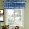 thumbnail image 3 of 2 Pack Valances for Window, Navy Blue Short Curtains for Kitchen Bedroom Living Room, Vintage Modern Abstract Art Ombre Rod Pocket Small Window Treatment Valance Drapes 42 x 18 Inch, 3 of 8