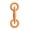 Orange, variant on mdesiwst Dog Chew Toy Spiny Texture for Teeth Cleaning TPR Soft Rubber Interactive Pet Toy Pull-Tab Puppy Teething Toy Relieves Boredom and Protects Gums