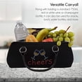 thumbnail image 3 of Primeware 3027-CH Womens Cheers Insulated Single Bottle Wine Clutch Tote Bag, 3 of 7