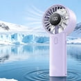 thumbnail image 6 of Lunxisen 1 Pcs Portable Handheld Fan Rechargeable USB Personal Cooling Fan with LED Display for Travel Office Outdoor Use, 6 of 9