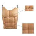 thumbnail image 3 of EVA Men Fake Skin Chest Muscle Costume Cosplay Props Halloween Party Decoration, 3 of 6