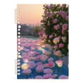 thumbnail image 2 of Flowers Around Leaves Ring Binder Notebook Journey Note Diary College Ruled Spiral Notebook Study Loose Leaf Paper A5 60 Pages, 2 of 8