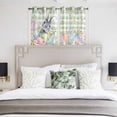 thumbnail image 3 of Easter Kitchen Curtains Window Panels, Spring Rabbit Eggs Botanical Floral Green Lattice Insulated Window Treatment Curtain, Grommet Curtains for Bedroom/Living Room/Bathroom, 2 Piece 52"Wx45"L, 3 of 8